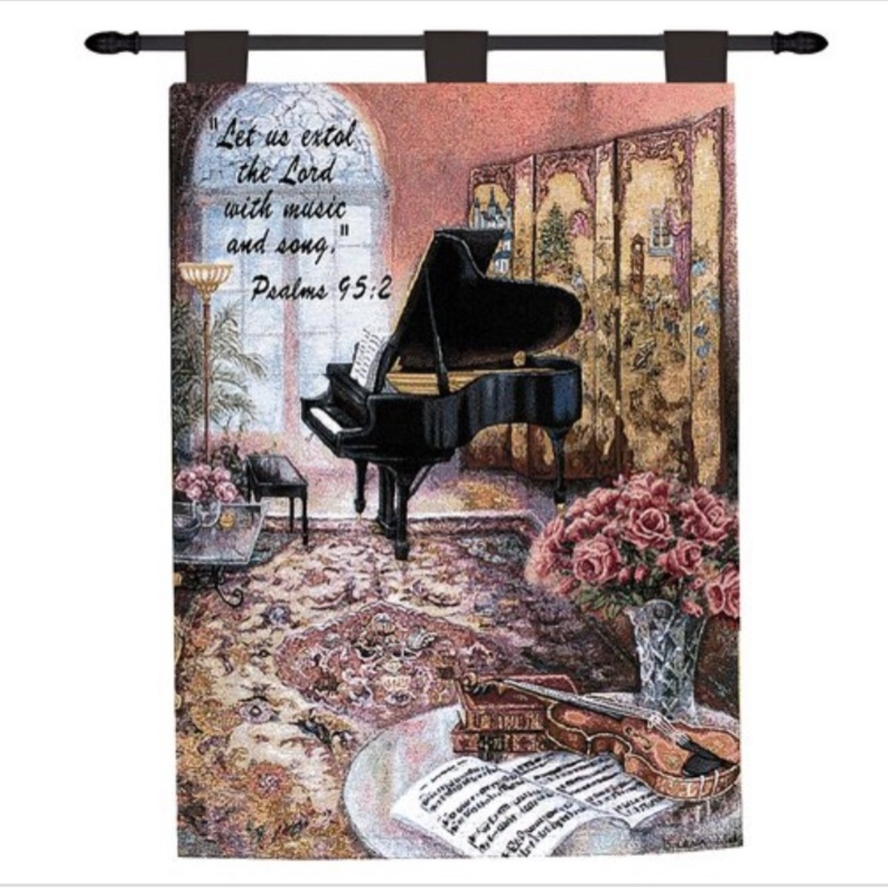 Music Room Verse Tapestry